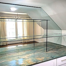 Super Custom Glass Shelving Unit